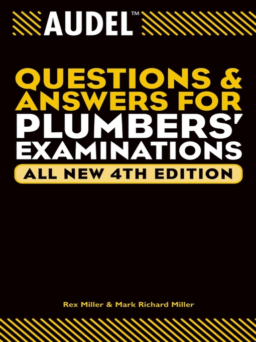 Title details for Audel Questions and Answers for Plumbers' Examinations by Rex Miller - Available